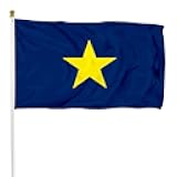 Fyon Texas 18361839 The Burnet Flag Poprzednia flaga Teksasu banner 12x18inch