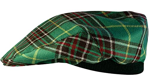 Casquette plate ajustement confortable motif tartan canadian de I LUV LTD