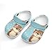 Meaudiwes Fashion Beach Pool Slippers Toddler Slides Sandals Child Water Shower for Girl Cute Otter Fish Pattern