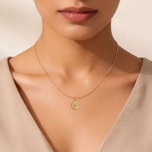 Image of Rubans Demi Fine Stainless Steel Alphabet Pendant CZ Gift for Women & Girls