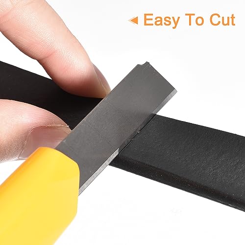 sourcing map EPDM Gummi Schaumstoff Blatt Streifen 30mm(B) x5mm(T) x1.5m(L) Neoprene Gummi Blatt Rollen Dichtungsband für Heimwerker Dichtung Handwerk Isolierung