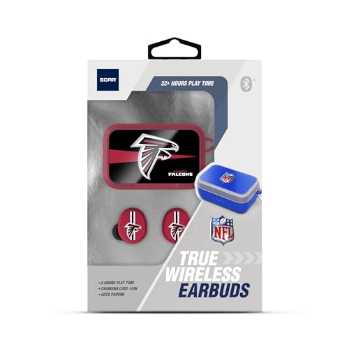 Image of SOAR NFL Wireless Sport Earbuds: Comfortable Fit & Convenient Charging