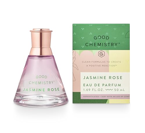 Good Chemistry Jasmine Rose Eau de Parfum 1.7 fl oz - Long-Lasting Perfume with Peony Rose & Musk - Sophisticated Clean & Vegan