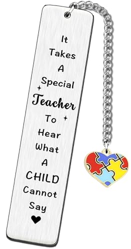 TTOVEN Autism Teacher Bookmark Autism Awareness Appreciation Gifts Sen Teacher Autism Awareness Educator Presents