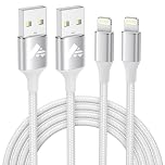 iPhone Charger Cable 2M 2Pack, MFi Certified Lightning Cable Fast iPhone Charging Cable Nylon iPhone Cable USB iPhone Charger Lead for iPhone 14 13 12 11 Pro Max XS XR X 8 7 6 Plus 5 SE,iPad