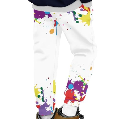 Cozeyat Boys Girls Winter Fall Long Ankle Length Sweatpants Loose Fit,Softy Sport Jogger Pants for Kids 4-15 Years