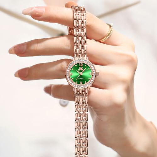 Image of OPK Wacthes for Women Bracelet Dress Easy to Read Stainless Steel Ladies Watches for Female Small Watch Waterproof Luminous Date