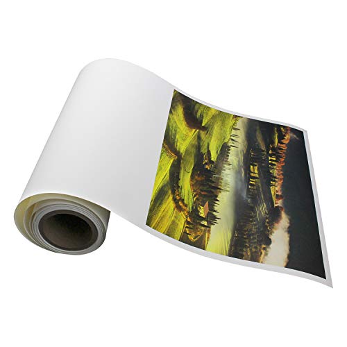 Elegance Velvet 17 in x 40 ft roll is a Premium Matte 310 gsm, Cold Pressed Bright White Museum Grade Fine Art Inkjet Paper, Compatible with Most Dye-Based and Pigment Printers