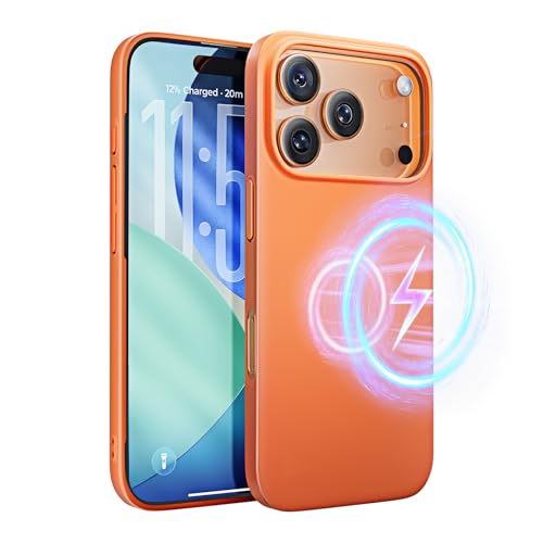LISEN Air Series for iPhone 16 Case Slim, [Compatible with MagSafe][Ultra-Thin & Ultra Light] 16 Phone Cover, Anti-Scratch Hard PC 6.1 inch, Black