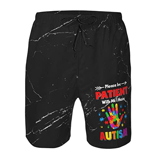 Kkaingg Autism Please Be Patient with Me I Have Autism Mens Swim Trunks Swim Shorts Beach Shorts with Pockets Swimsuit4