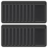 Uniclife Porta Tarjetas Identificativas Deslizante Funda Plástica Vertical Negro Portacredenciales con Ventana Transparente para Oficina Escuela Tarjetas de Identificación de Crédito, 20 Unidade
