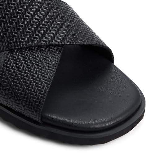 Image of Aldo SILVOA Men Black Back Strap Sandals