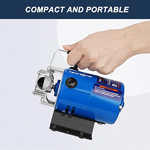 Image of TecHome Water Pump, 115V 1 /10HP 330GPH Water Transfer Utility Pump, With ON /OFF Switch And Suction Hose Kit.