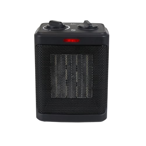 JATA JCTC1920 - Calefactor Ceramico bajo consumo con 2 potencias de calor (750-1500 W) y ventilador. Muy rápido. Gran rendimiento. Máxima seguridad