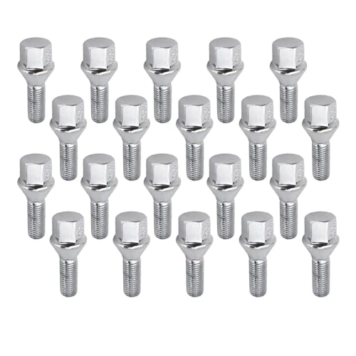 Pernos rueda M12X1.5 Hex 17 mm para llantas de Serie 5 E28 E34 E39 kit de 20 tuercas de acero coche 2
