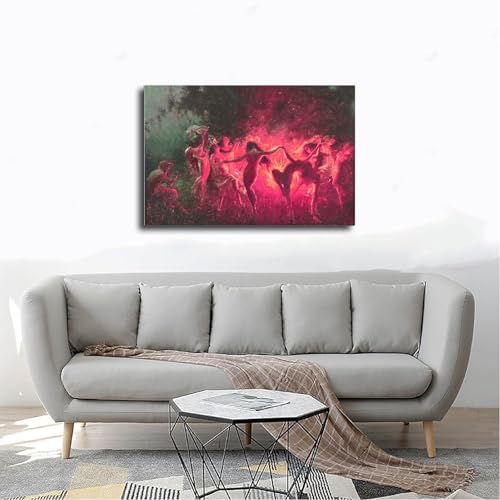 Affiche toile Danse du feu Joseph Tomanek pour décoration murale de salon - 4