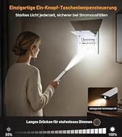 Gritin 2026 Gen 2 Schrankbeleuchtung Unterbauleuchte-32,3cm/2 Pack, Schwarz – Ansicht 6