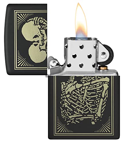 Encendedor de bolsillo Zippo diseño Lovers negro mate miniatura 3