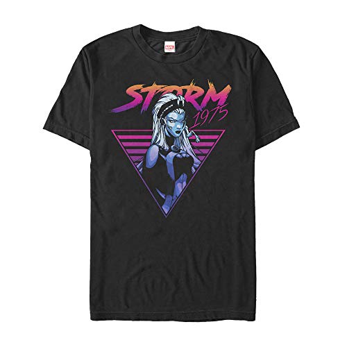 T-Shirt Storm Marvel X-Men Retro Homme Noir 3X en coton pour fan de comics