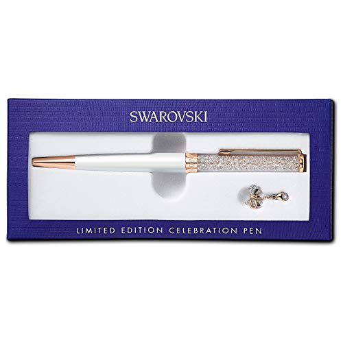 Swarovski Crystalline Celebration 2021 - Penna a sfera, taglia unica, colore: Bianco
