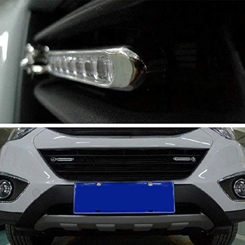 Yorten 1 par de luzes de circulação diurna do carro sem energia externa, luzes LED de carro de energ