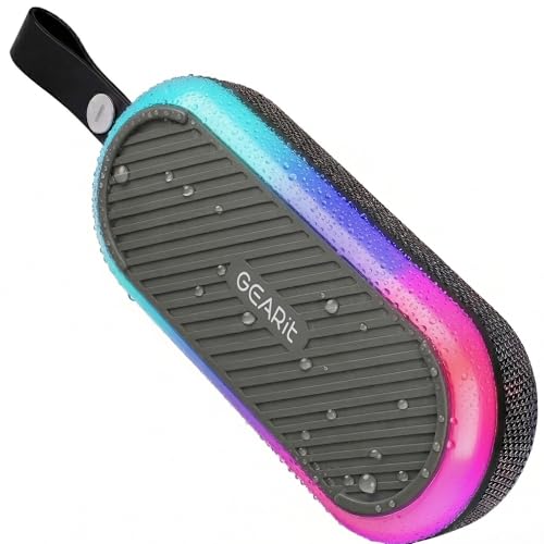 Image of GEARit Magnetic Golf Cart Bluetooth Speaker, 16W Loud Waterproof Portable Speaker, Wireless BT5.3 Golf Audio with RGB Light, TWS Pairing for Outdoor, Beach, Golf Accessories Gifts for Men