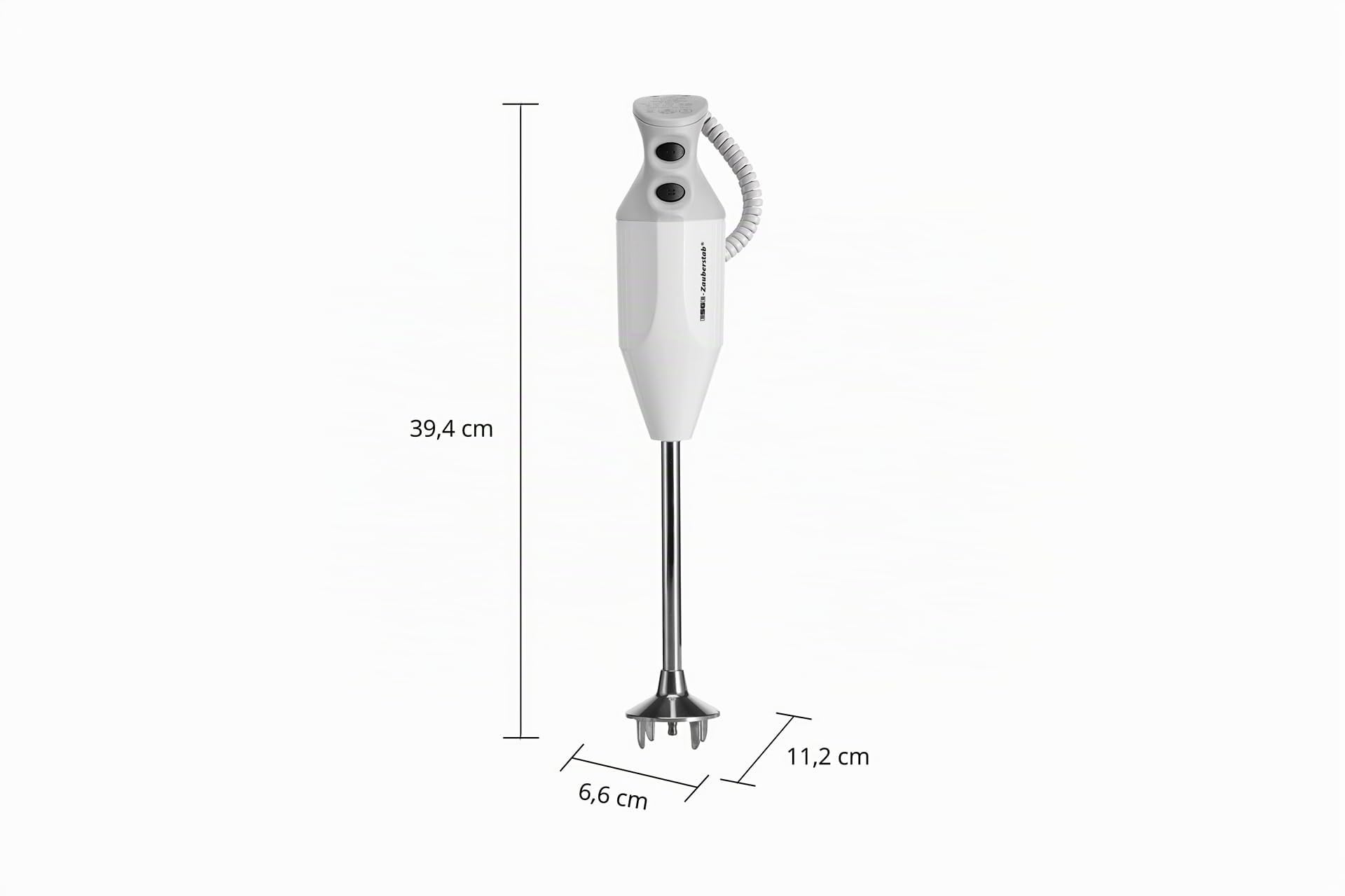 ESGE-Zauberstab P 200 Profi 90860 - Batidora de mano (incluye accesorios, hasta 17.000 rpm), color blanco y gris