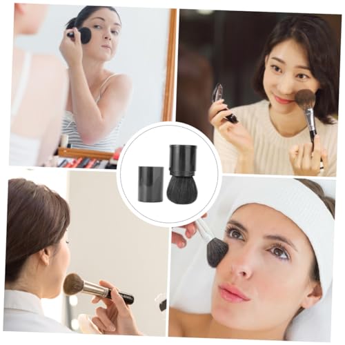 Beaupretty フレキシブルルースパウダーブラシ メイクアップツール 耐久性 洗える 再利用可能 フェイスパウダーアプリケーター 化粧品 初心者向け