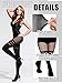 Jansun 3 Pairs Womens Faux Thigh High Fishnet Stockings Women Fishnet Tights Patterned Pantyhose Over the Knee Goth Striped Suspender Tights