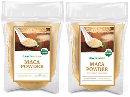 Healthworks Maca Powder Raw (48 Ounces / 3 Pound) | Certified Organic Flour Use | Keto, Vegan & Non-GMO | Premium Peruvian Origin | Breakfast, Smoothies, Baking & Coffee | Antioxidant Superfood