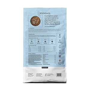 Wild earth vegan dry canine meals efficiency system | plant primarily based vegetarian kibble | wheat free allergen free veterinarian developed | veggie chickn kabob taste 18lb bag   cucciolini doodles