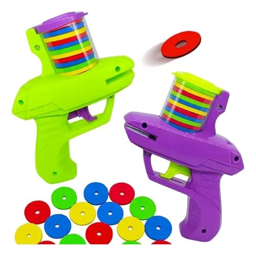 Lançador de Discos para Gatos, Brinquedo Interativo com Discos Coloridos, Verde e Multicolorido