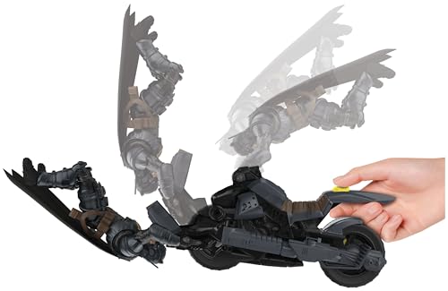 Spin Master Batman Adventures Batcycle - transformierendes 2-in-1 Fahrzeug Motorrad und Gleiter… – Ansicht 6