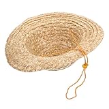 Artibetter Sombrero de Granjero para y Niñas Sombrero de Paja Transpirable para Exteriores y Viajes Protección Solar Tamaño Único Color Caqui