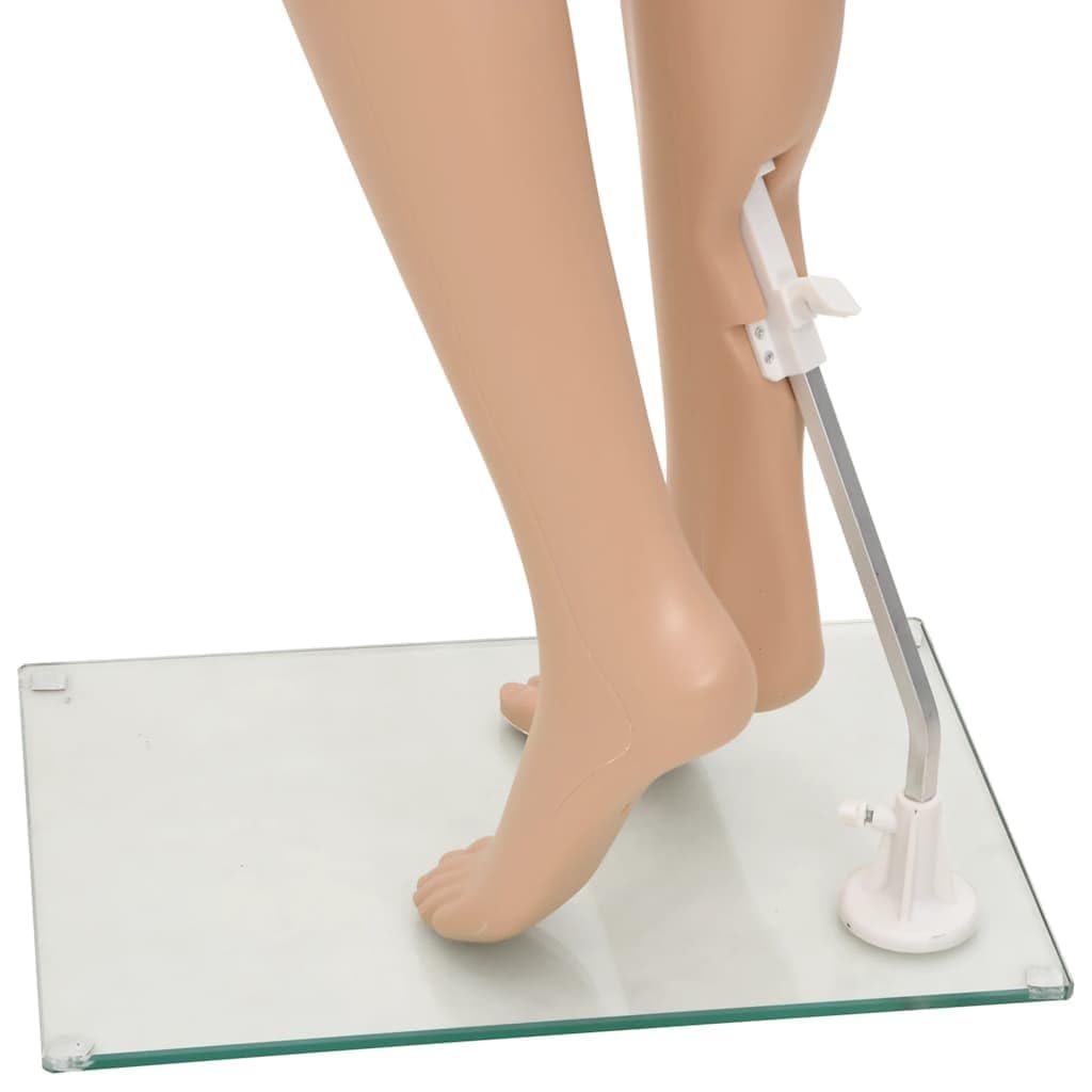 vidaXL Mannequin Femme 175 cm, Corps Complet Rotatif 360°, Idéal pour Présenter des Vêtements ou Vitrine de Magasin, Beige