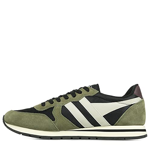Image of Gola Men's Daytona Trainers, Black Khaki Off White, 9