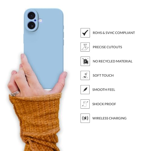 Image of SPRIG Compatible with iPhone 16 Premium FlexTone (TPU) Back Cover Drop Tested Shock Proof Mobile Case for Men, Women, Boys and Girls with Camera Protection (Blue)