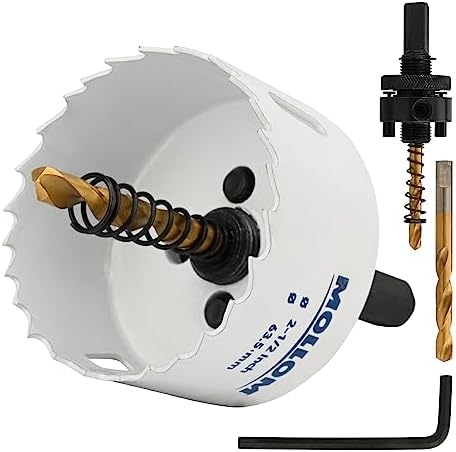 Mollom 63.5mm (2-1/2") HSS M42 8% Cobalt BI-Metal Hole Saw with Arbor — view 7