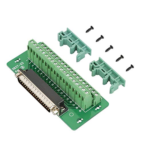 Compact Structure DB37 Breakout Board Terminal Blocks Module Long Serving Life for DIN Rail Mount for Servo(Male)