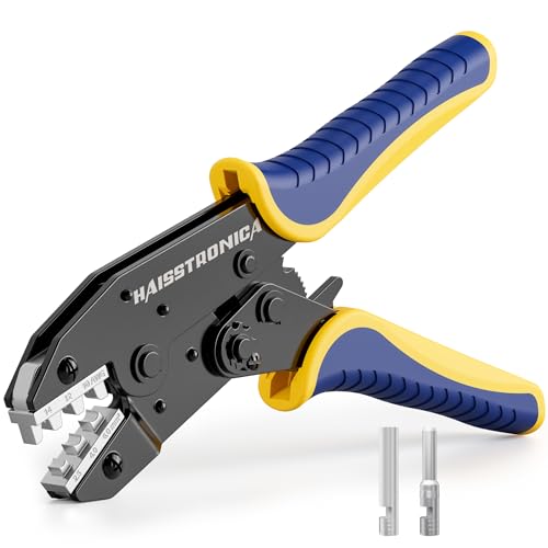 Herramienta de crimpado de haisstronica para conectores solares - Herramienta de crimpado de cables con trinquete AWG 14 12 10