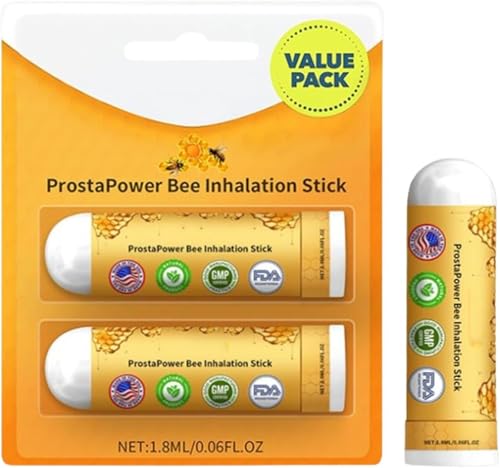 LEFUN ProstaPower Bee Inhalation Stick, BeeBoom Nasal Inhaler Stick, ProstaVibe Nasal Spray for Prostate Wellness, Professional Prostate Spray Improves Blood Circulation (1)