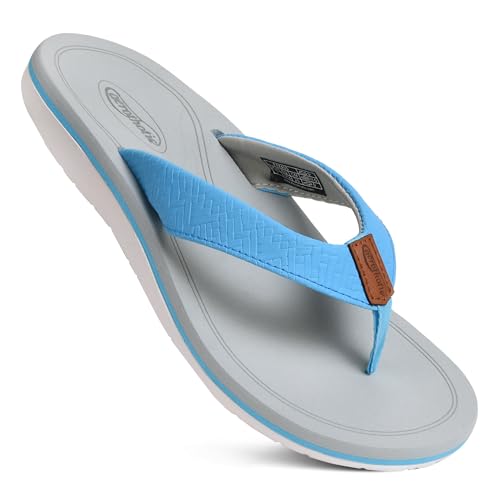 Image of AEROTHOTIC Beach Sandals for Woman Non Slip Flip Flops Quick Dry Slippers
