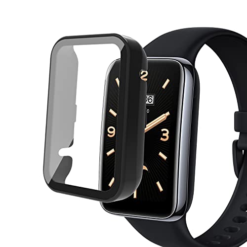 AiMaoo Xiaomi Mi Band 7 Pro Ή P[X KXtB ی Jo[ d|PCf ̉ ϏՌ h~ ϐFh~ SʃJo[ Sʕی X}[gEHb` Xiaomi Mi Band 7 Pro (ubN)