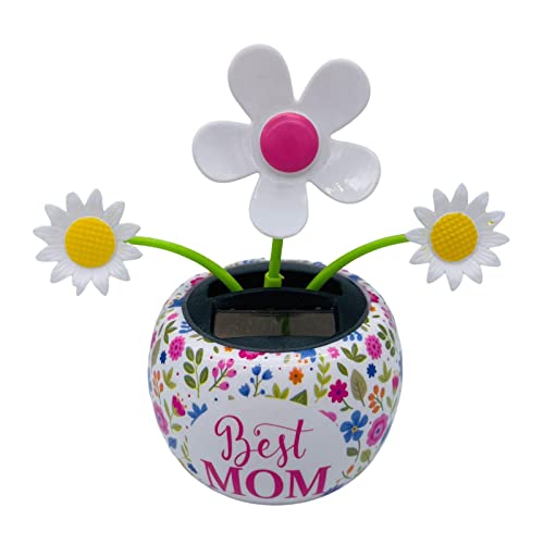 Lesunbak Jouet De Danse Solaire À Fleurs | Jouet De Danse Oscillant Drôle, Jouet De Voiture À Énergie Solaire, Accessoires De Voiture Fleur Et Coccinelle, pour Décoration De Voiture De Vacances