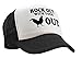 Rock Out with Your Cock Out - Funny Sexy - Vintage Retro Style Trucker Cap Hat (Black)