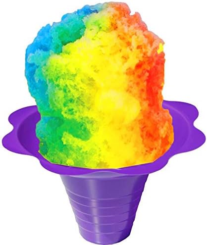 Hypothermias Flower Cups for Serving Shaved Ice or Snow Cones, Medium 8 Ounce, Case of 500