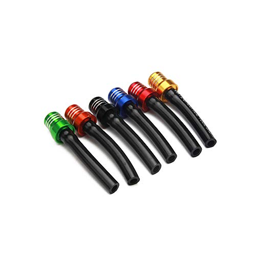 Image of Motorcycle Gas Cap Vent Hose 6PCS Fuel Tank Tube Breather CNC for YZ65 YZ85 YZ125 YZ250 YZ450 WR250 WR450 PW50 TTR110 TTR125 YFZ50 YFZ450 Dirt Pit Bike ATV Quad Blue