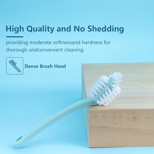 Image of DQITJ 3 Pack Bird Cage Brush Cleaner 360 Degree Brush Long Handle Tool for Bird Parrot Cages Bird Perches Bird Nests