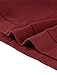 Allegra K Women's Cowl Neck Tops Long Sleeve Buttons Decor Tuinc Shirts Ruched Top X-Large Burgundy