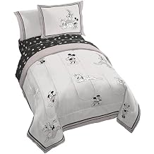 Jay Franco Kids Comforter Set Includes Sheets and Pillow Covers - Soft and Cozy Bed Set for Stylish Room Decor, Official Licensed Bedding, Beige - Mickey and Friends, 5 Piece Twin